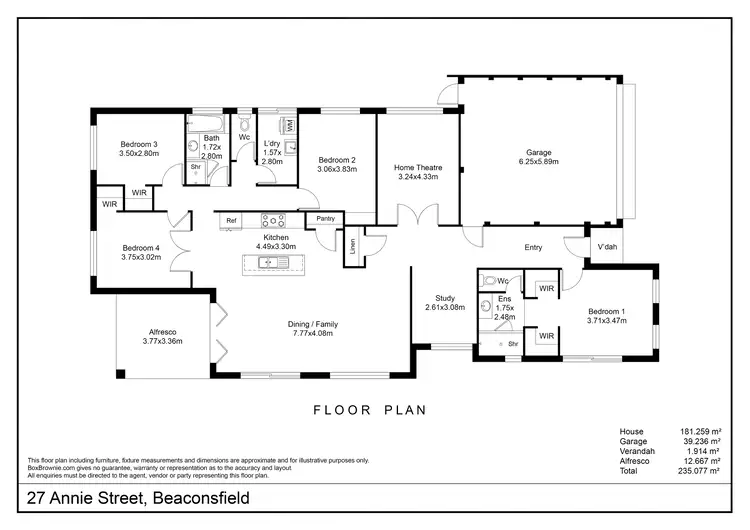 Floorplan of Homely house listing, 27 Annie Street, Beaconsfield WA 6162