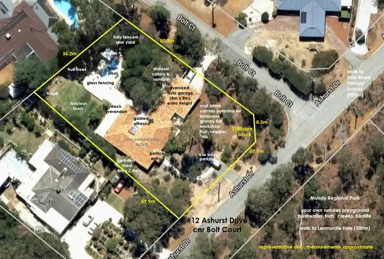 Floorplan of Homely house listing, 12 Ashurst Drive, Lesmurdie WA 6076
