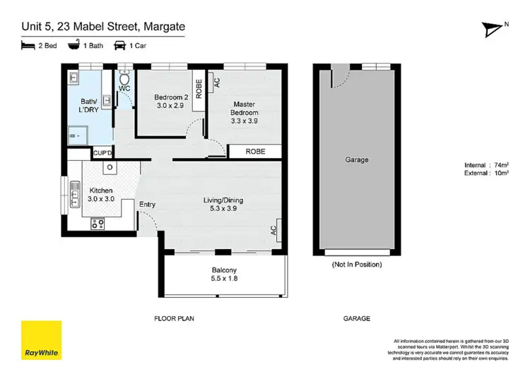 Floorplan of Homely unit listing, 5/23 Mabel Street, Margate QLD 4019