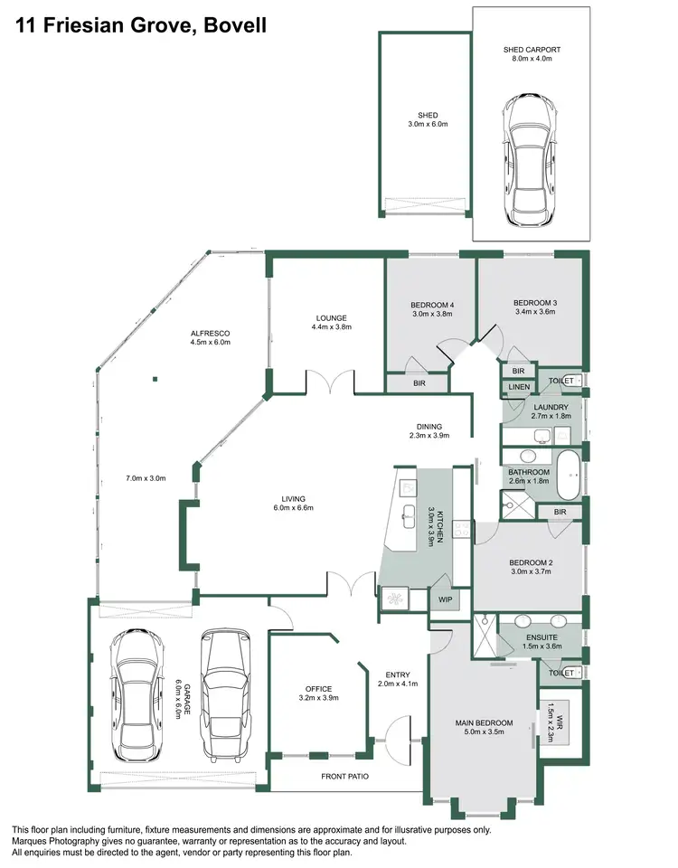 Floorplan of Homely house listing, 11 Friesian Grove, Bovell WA 6280