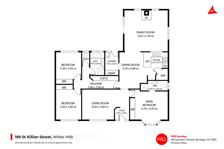 Floorplan of Homely house listing, 189 St Killian Street, White Hills VIC 3550