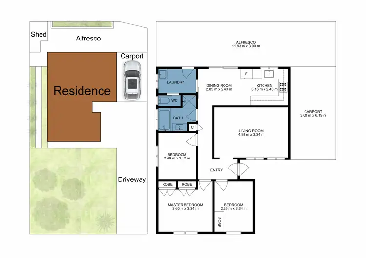 Floorplan of Homely house listing, 5A Vanda Place, Maddington WA 6109