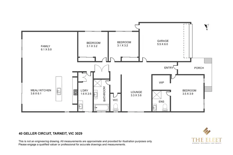 Floorplan of Homely house listing, 40 Geller Circuit, Tarneit VIC 3029