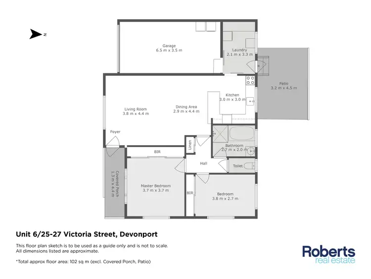 Floorplan of Homely unit listing, 6/25-27 Victoria Street, Devonport TAS 7310