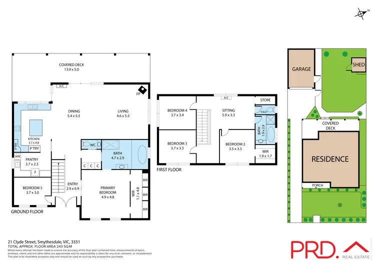 Floorplan of Homely house listing, 21 Clyde Street, Smythesdale VIC 3351