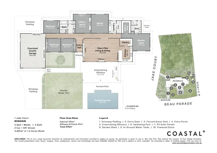 Floorplan of Homely house listing, 1 Jake Court, Bonogin QLD 4213