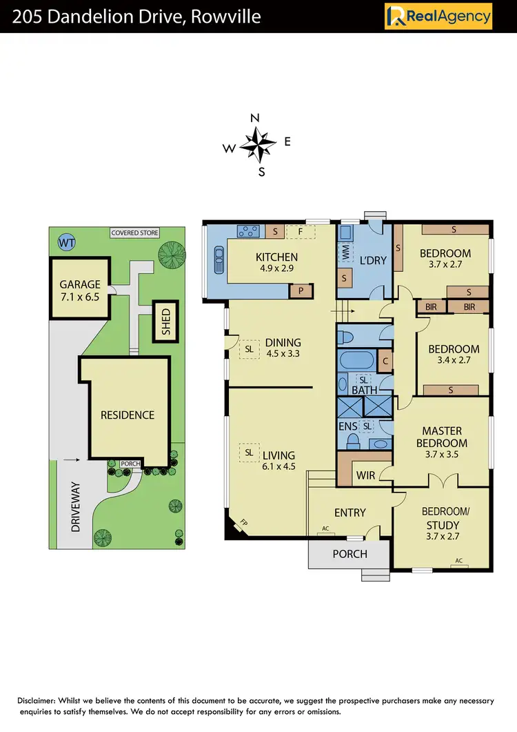 Floorplan of Homely house listing, 205 Dandelion Drive, Rowville VIC 3178
