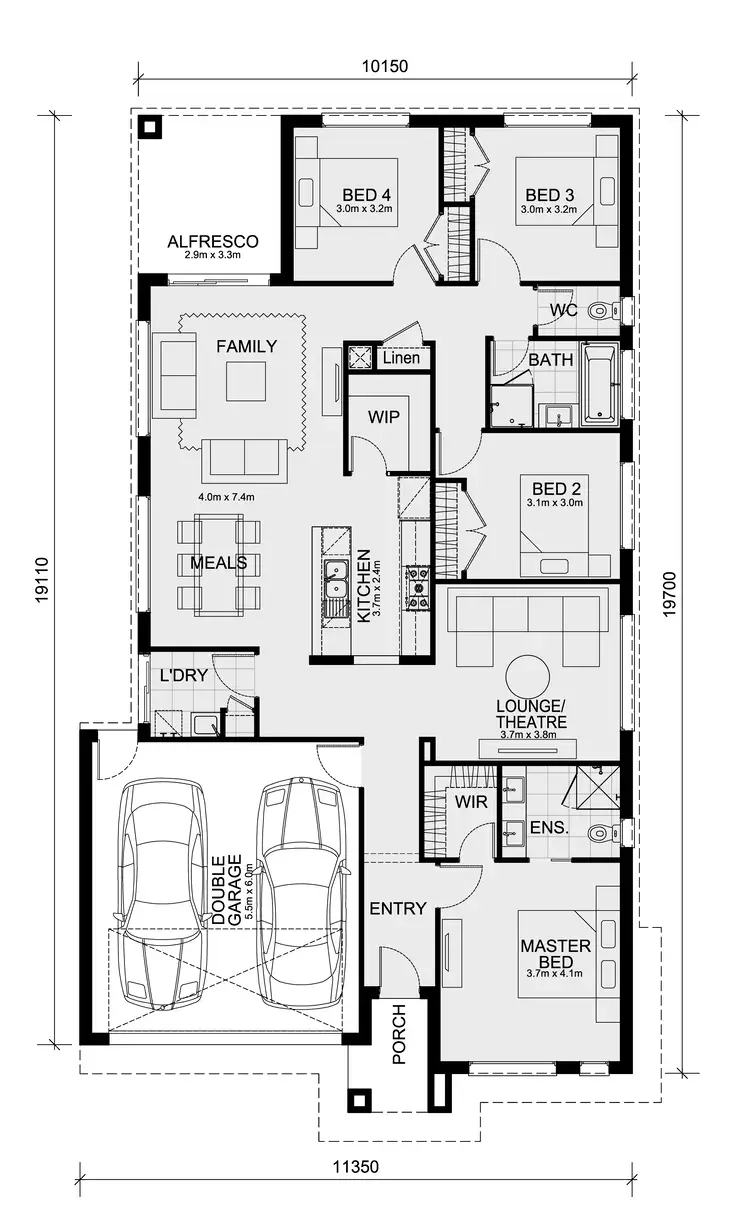 Floorplan of Homely house listing, LOT 1003 Aldo Estate, Fraser Rise VIC 3336