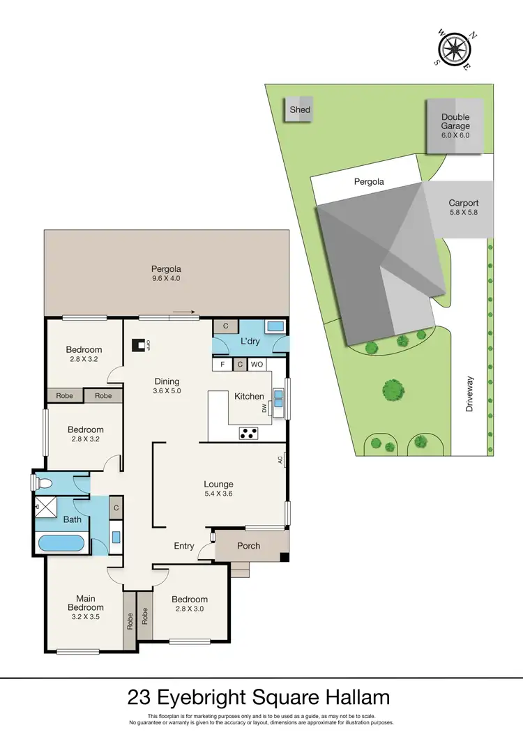 Floorplan of Homely house listing, 23 Eyebright Square, Hallam VIC 3803