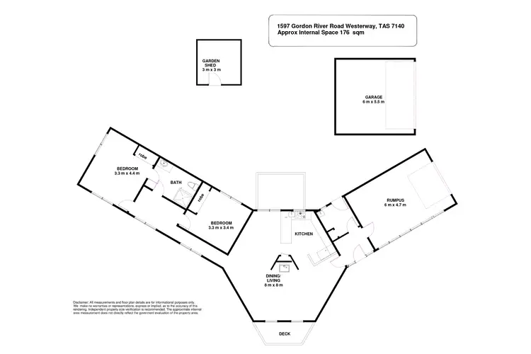Floorplan of Homely house listing, 1597 Gordon River Road, Westerway TAS 7140
