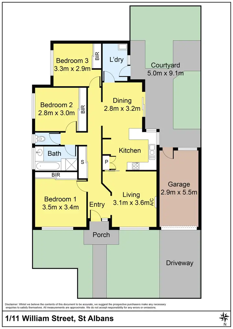 Floorplan of Homely unit listing, 1/11 William Street, St Albans VIC 3021