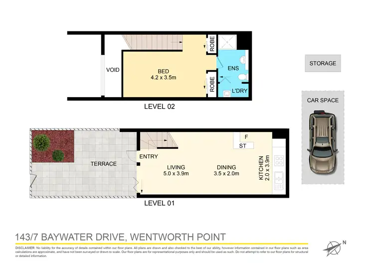 Floorplan of Homely apartment listing, 143/7 Baywater Drive, Wentworth Point NSW 2127