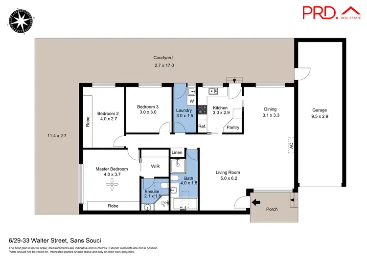 Floorplan of Homely villa listing, 6/29-33 Walter Street, Sans Souci NSW 2219