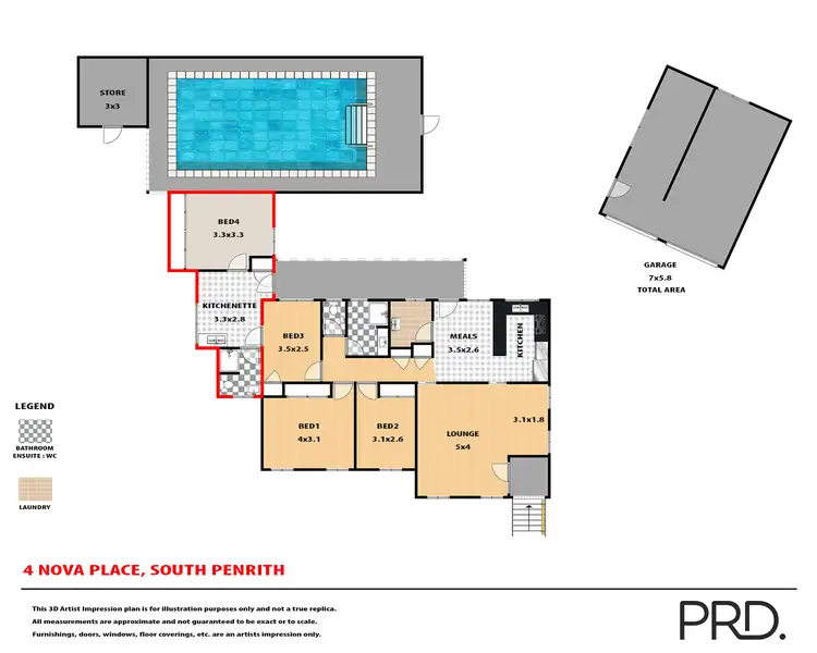Floorplan of Homely house listing, 4 Nova Place, South Penrith NSW 2750