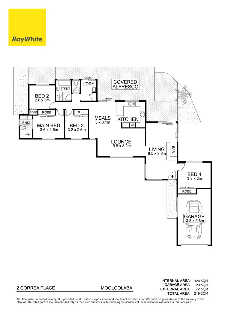 Floorplan of Homely house listing, 2 Correa Place, Mooloolaba QLD 4557