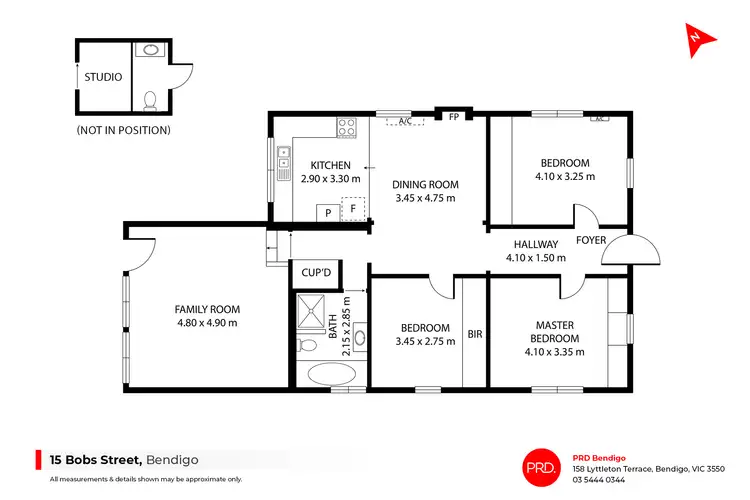 Floorplan of Homely house listing, 15 Bobs Street, Bendigo VIC 3550