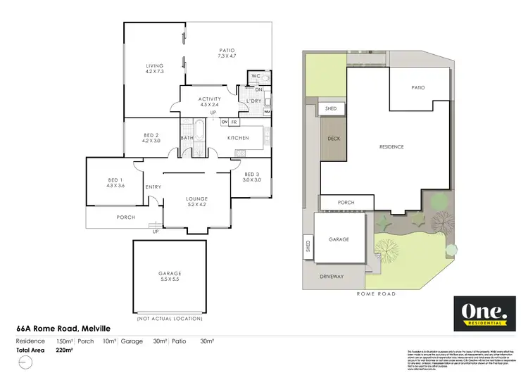 Floorplan of Homely house listing, 66A Rome Road, Melville WA 6156