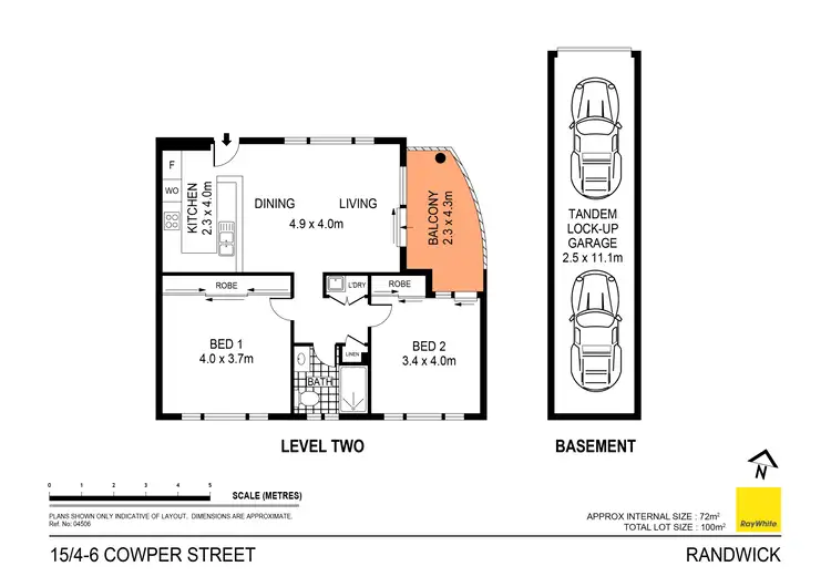 Floorplan of Homely apartment listing, 15/4-6 Cowper Street, Randwick NSW 2031
