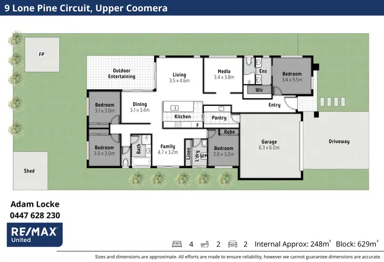 Floorplan of Homely house listing, 9 Lone Pine Circuit, Upper Coomera QLD 4209