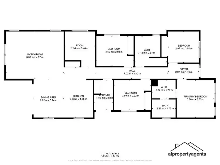 Floorplan of Homely house listing, 40 Hickson Street, Horsham VIC 3400