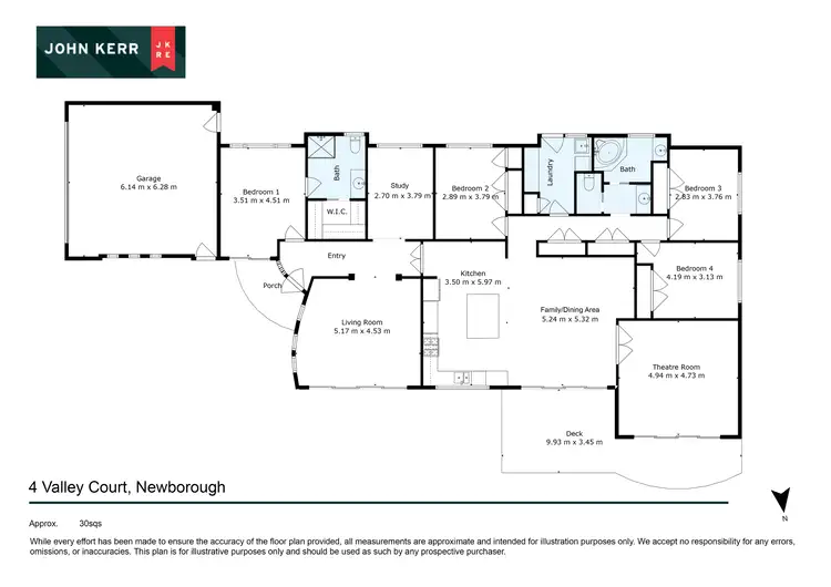 Floorplan of Homely house listing, 4 Valley Court, Newborough VIC 3825