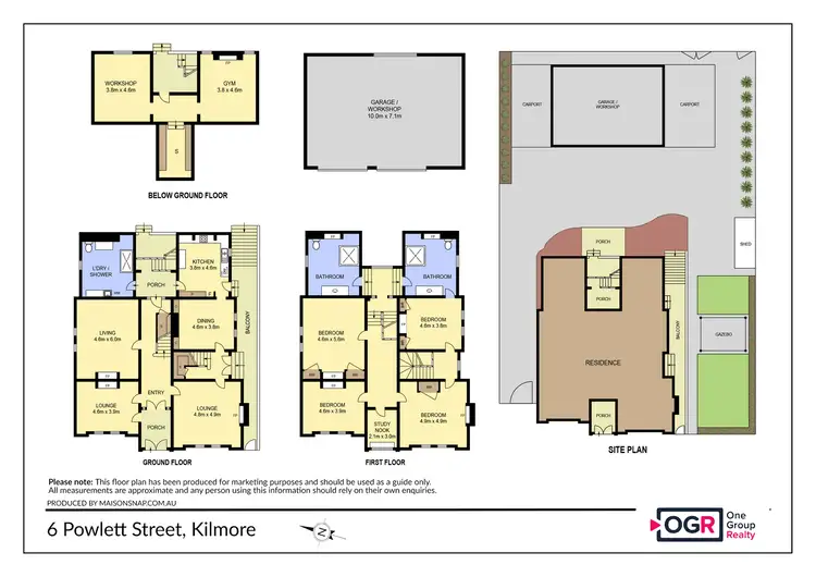 Floorplan of Homely house listing, 6-8 Powlett Street, Kilmore VIC 3764