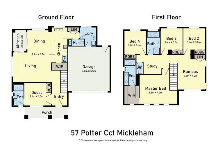 Floorplan of Homely house listing, 57 Potter Circuit, Mickleham VIC 3064