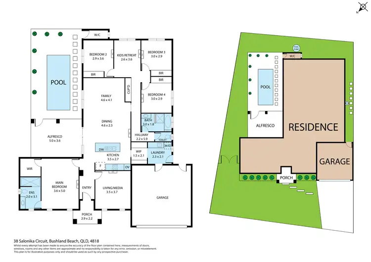 Floorplan of Homely house listing, 38 Salonika Circuit, Bushland Beach QLD 4818