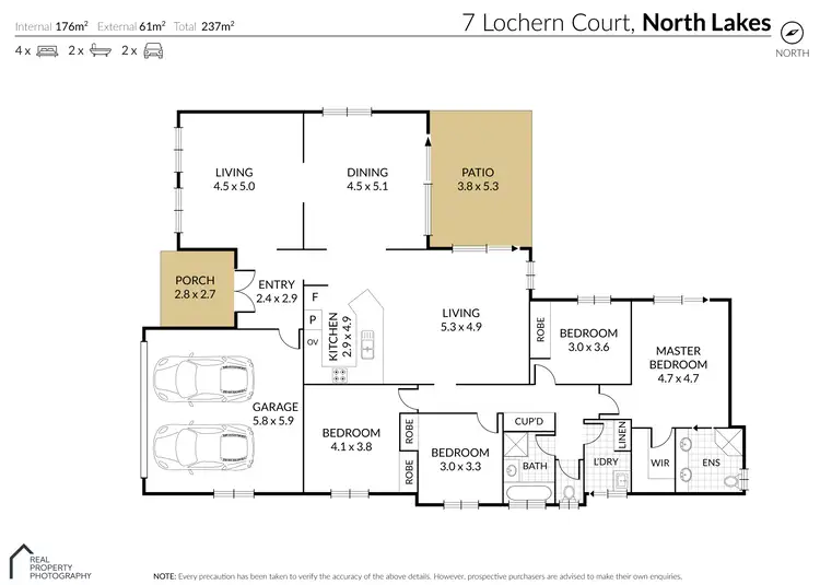 Floorplan of Homely house listing, 7 Lochern Court, North Lakes QLD 4509