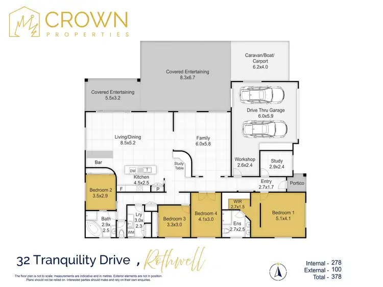 Floorplan of Homely house listing, 32 Tranquility Drive, Rothwell QLD 4022
