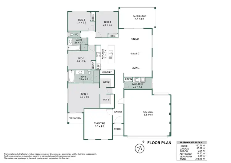 Floorplan of Homely house listing, 46 Edenhope Road, Australind WA 6233