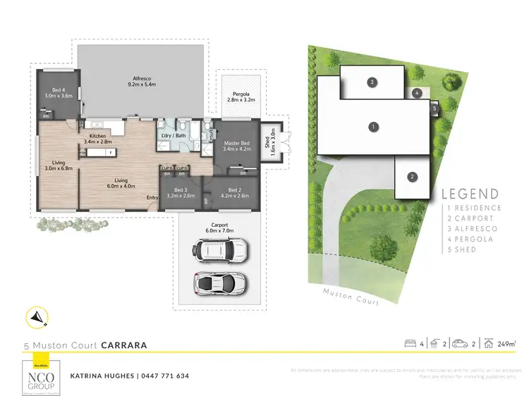 Floorplan of Homely house listing, 5 Muston Court, Carrara QLD 4211