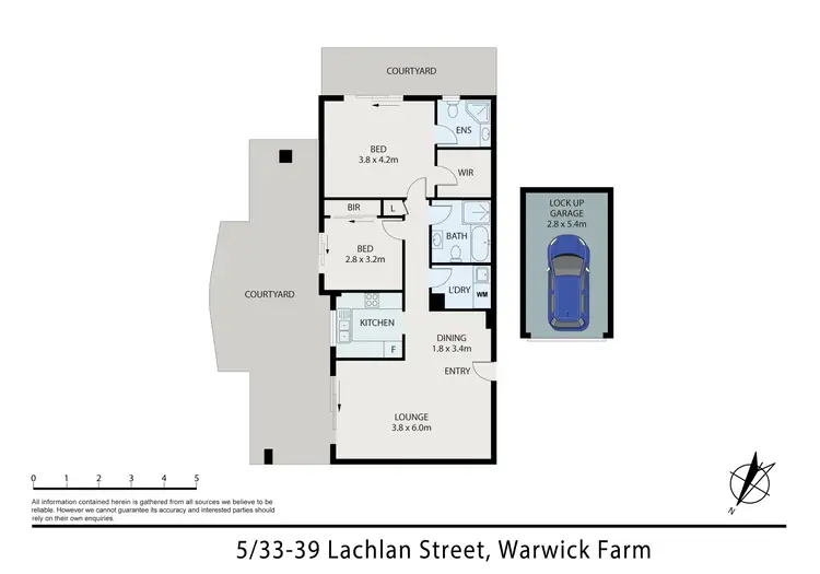Floorplan of Homely apartment listing, 5/33-39 Lachlan Street, Warwick Farm NSW 2170
