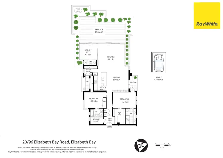 Floorplan of Homely apartment listing, 20/96 Elizabeth Bay Road, Elizabeth Bay NSW 2011