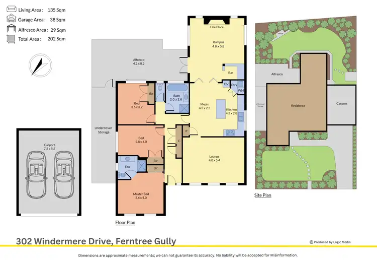 Floorplan of Homely house listing, 302 Windermere Drive, Ferntree Gully VIC 3156