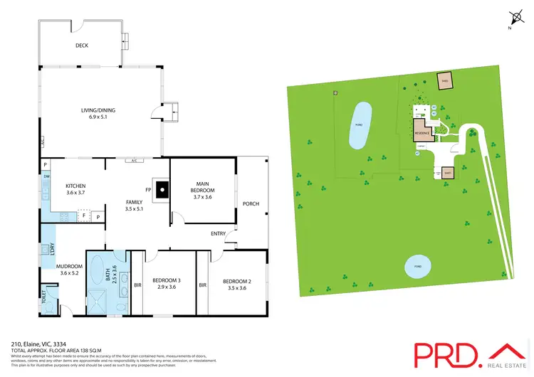 Floorplan of Homely house listing, 210 Elaine-Egerton Road, Elaine VIC 3334