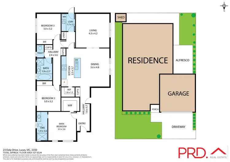 Floorplan of Homely house listing, 23 Daly Drive, Lucas VIC 3350