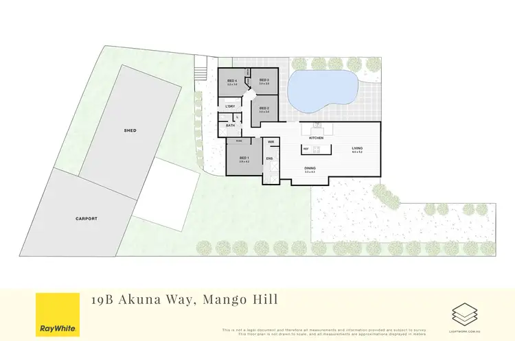Floorplan of Homely house listing, 19B Akuna Way, Mango Hill QLD 4509