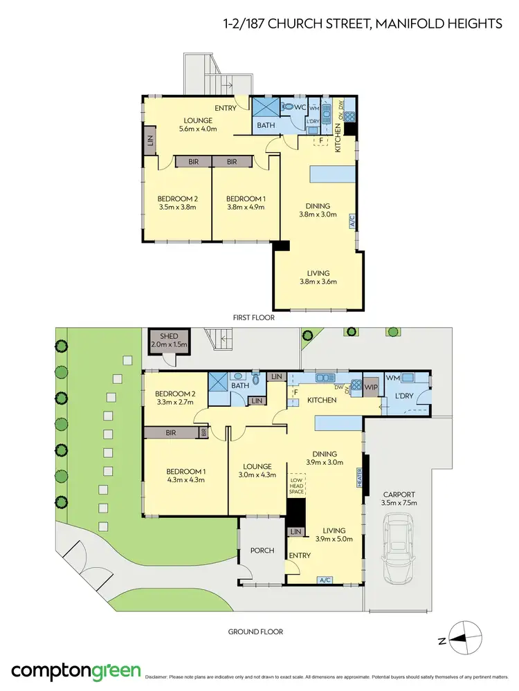 Floorplan of Homely house listing, 1-2/187 Church Street, Manifold Heights VIC 3218