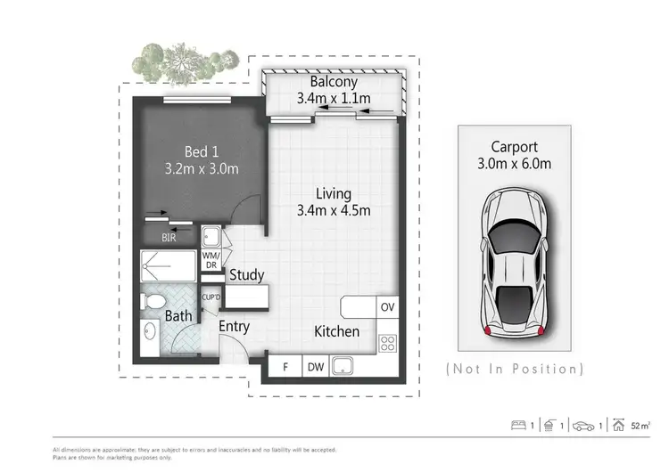 Floorplan of Homely apartment listing, 510/66 Manning Street, South Brisbane QLD 4101