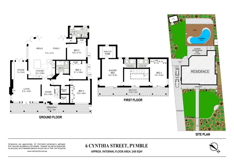 Floorplan of Homely house listing, 6 Cynthia Street, Pymble NSW 2073