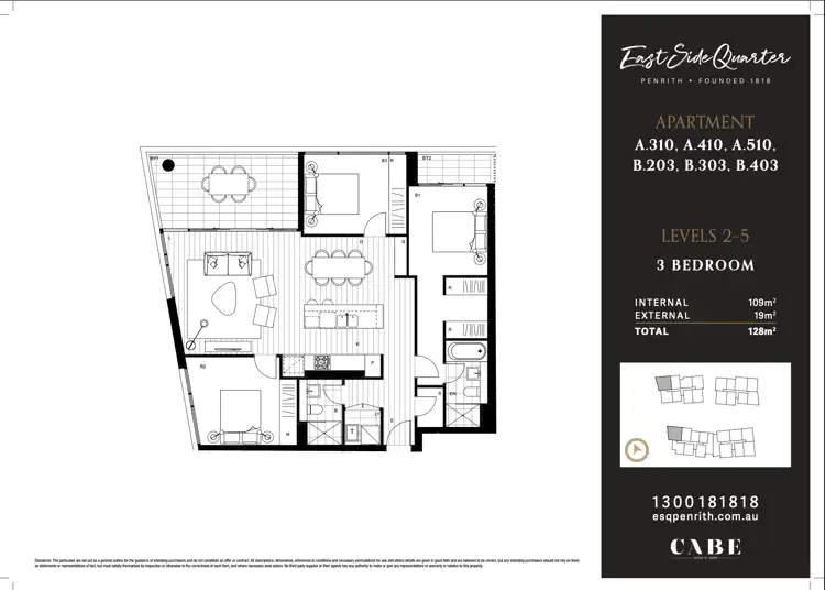 Floorplan of Homely unit listing, C218/10 Ransley Street, Penrith NSW 2750