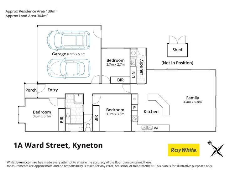 Floorplan of Homely house listing, 1A Ward Street, Kyneton VIC 3444