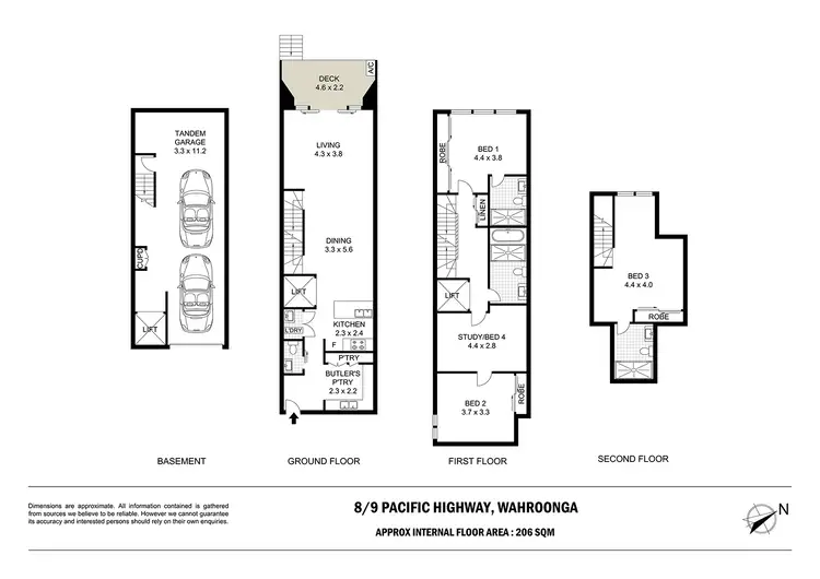 Floorplan of Homely townhouse listing, 8/9 Pacific Highway, Wahroonga NSW 2076