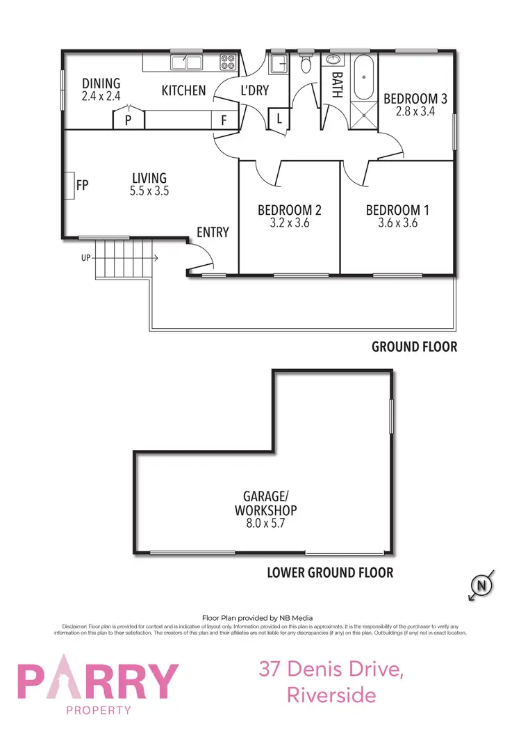 Floorplan of Homely house listing, 37 Denis Drive, Riverside TAS 7250