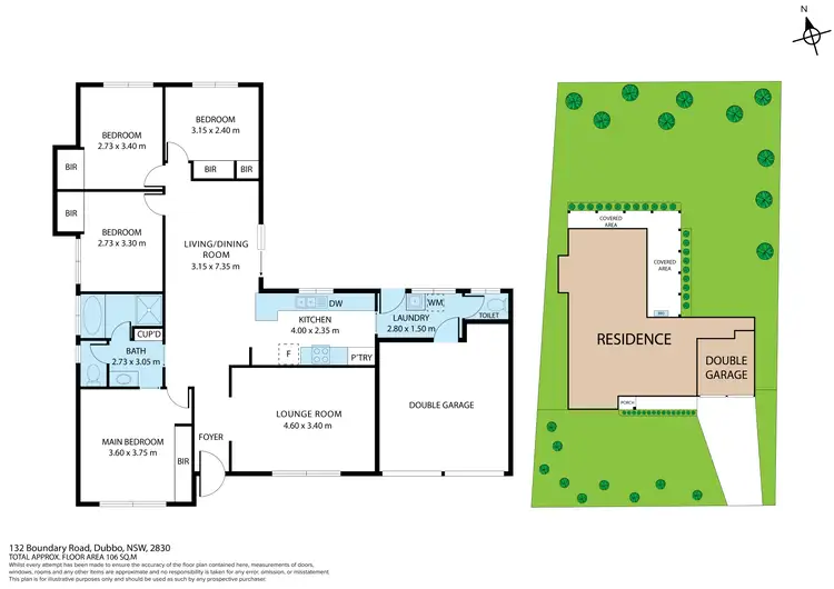 Floorplan of Homely house listing, 132 Boundary Road, Dubbo NSW 2830