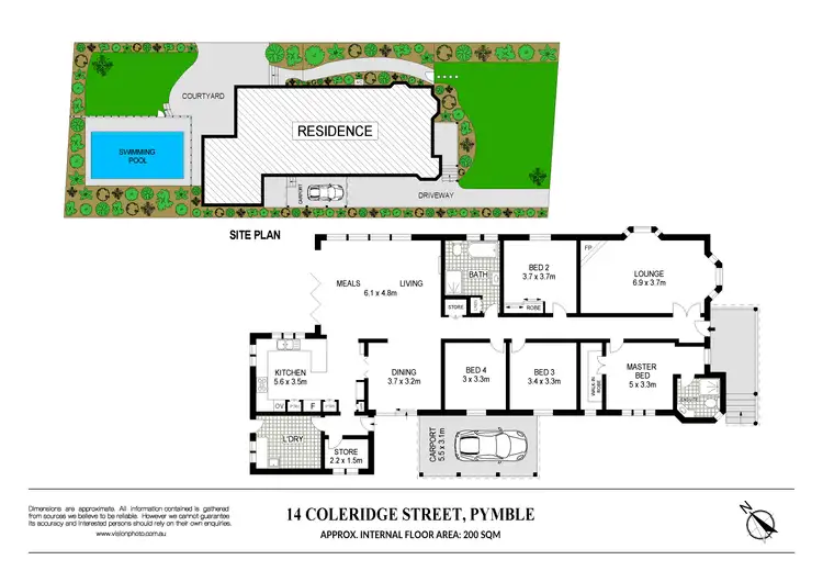 Floorplan of Homely house listing, 14 Coleridge Street, Pymble NSW 2073