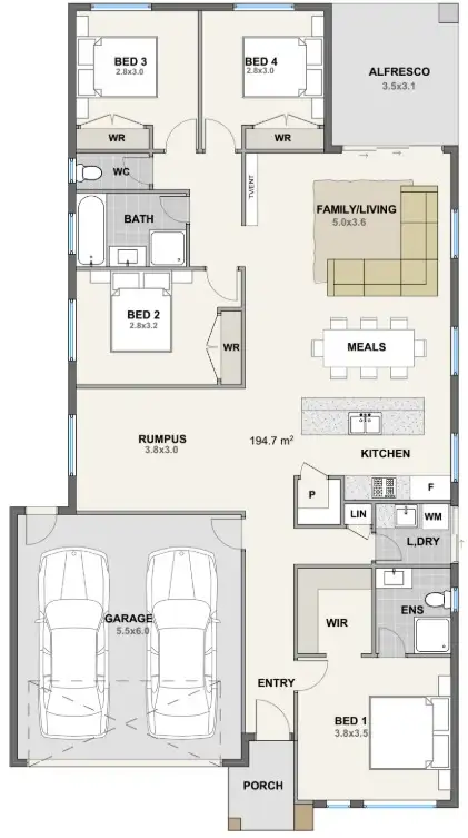 Floorplan of Homely house listing, 27 Jessfield Terrace, Cranbourne East VIC 3977