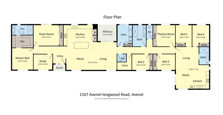 Floorplan of Homely house listing, 2167 Avenel-Longwood Road, Avenel VIC 3664