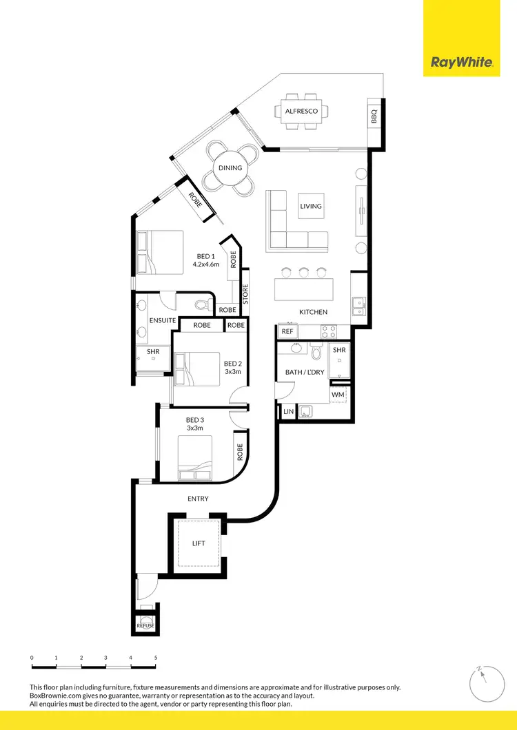 Floorplan of Homely unit listing, 202/10 Picnic Point Esplanade, Maroochydore QLD 4558